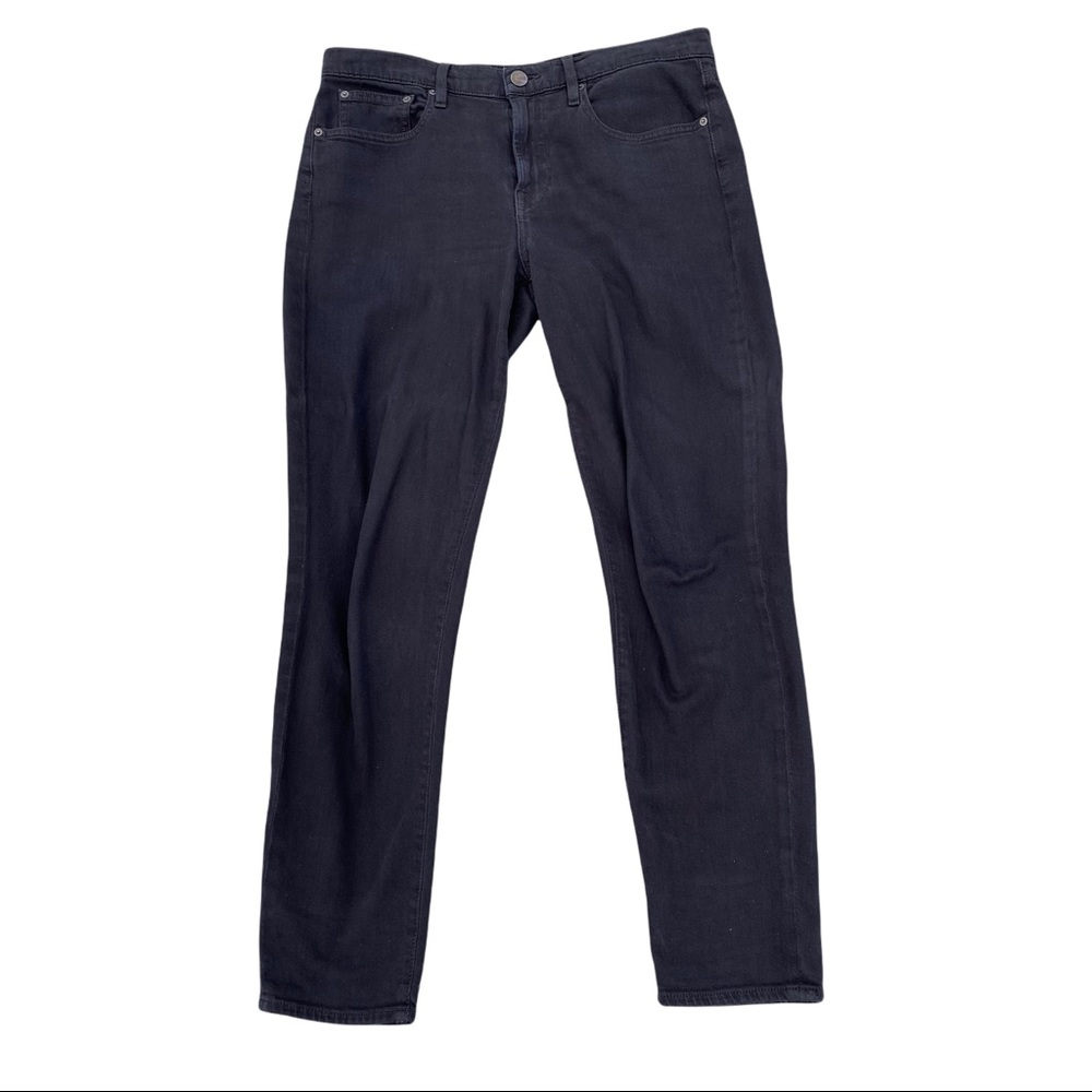 Vince USA Mason Relaxed Rolled Indigo Wash Rigid Denim 5-Pocket Women Jean 31x28
